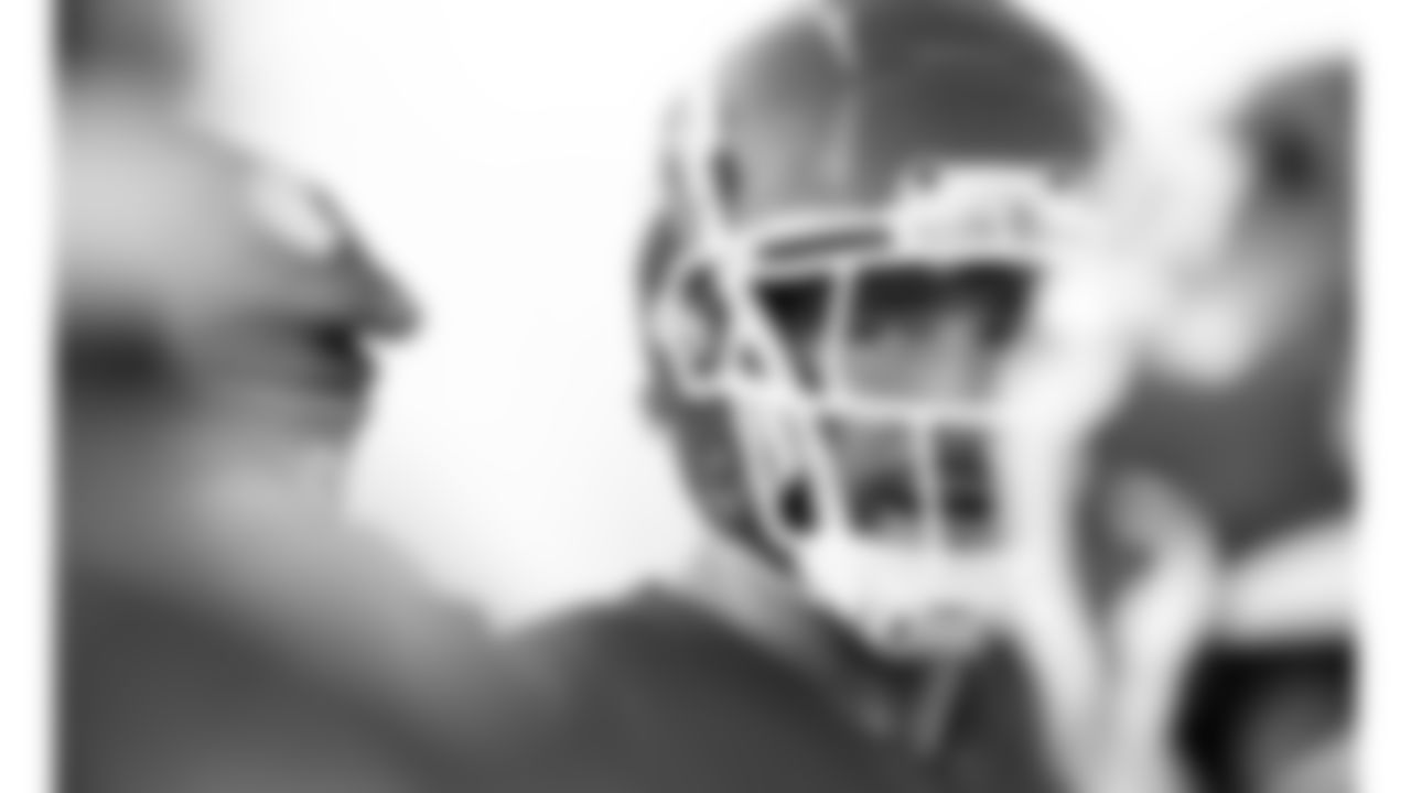 Kansas City Chiefs tight end Travis Kelce (87) during a Week 9 practice at the DFB campus in Frankfurt, Germany on Friday, November 3, 2023.