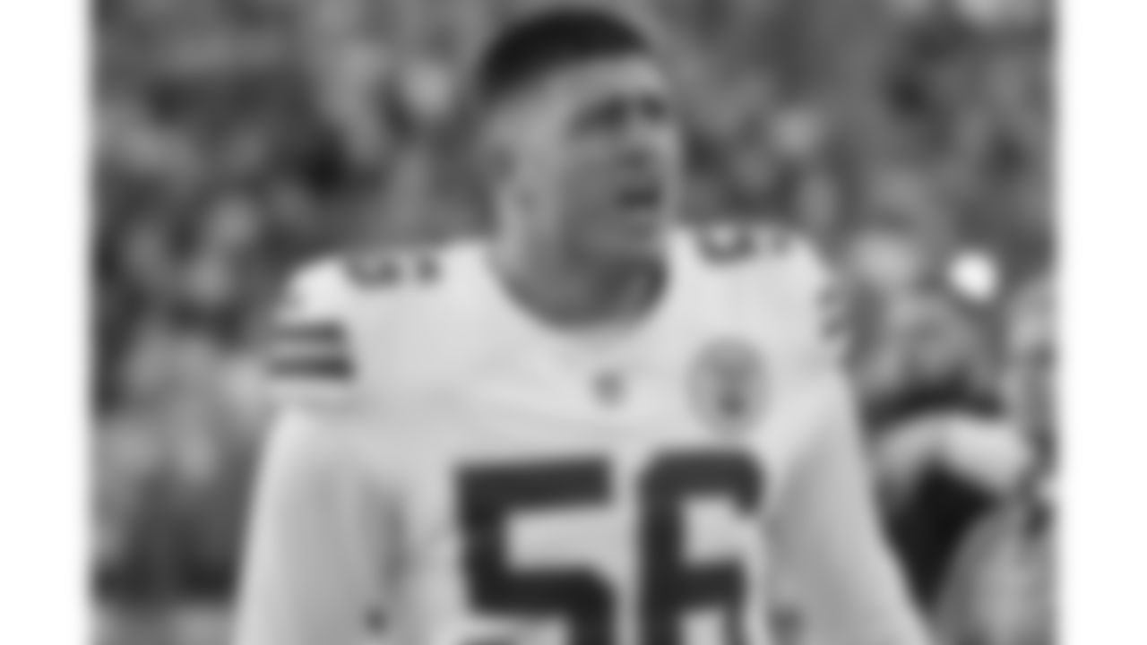 Kansas City Chiefs defensive end George Karlaftis (56) prior to a week 9 NFL football game against the Buffalo Bills, Sunday, November 2, 2025 in Buffalo, NY