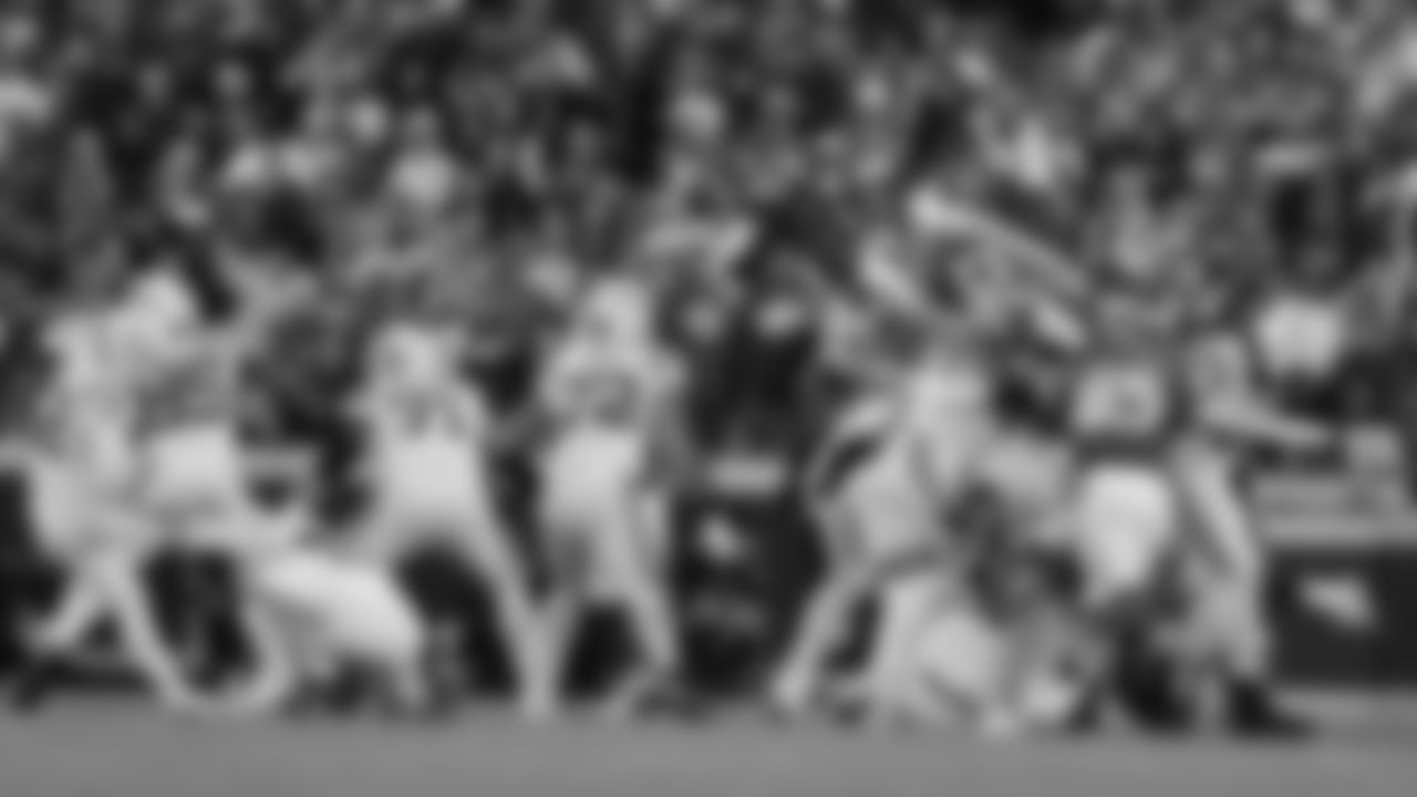 Kansas City Chiefs special teams attempts to block a field goal by Indianapolis Colts place kicker Michael Badgley (12) during a week 12 NFL Football game against the Indianapolis Colts on Sunday, November 23, 2025 in Kansas City, MO