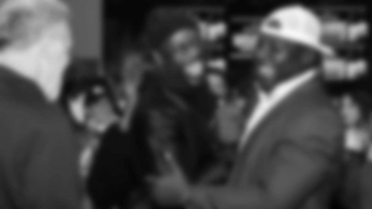 Tamba Hali and Justin Houston prior to the Week 14 NFL game against the Los Angeles Chargers on Sunday, December 8, 2024.