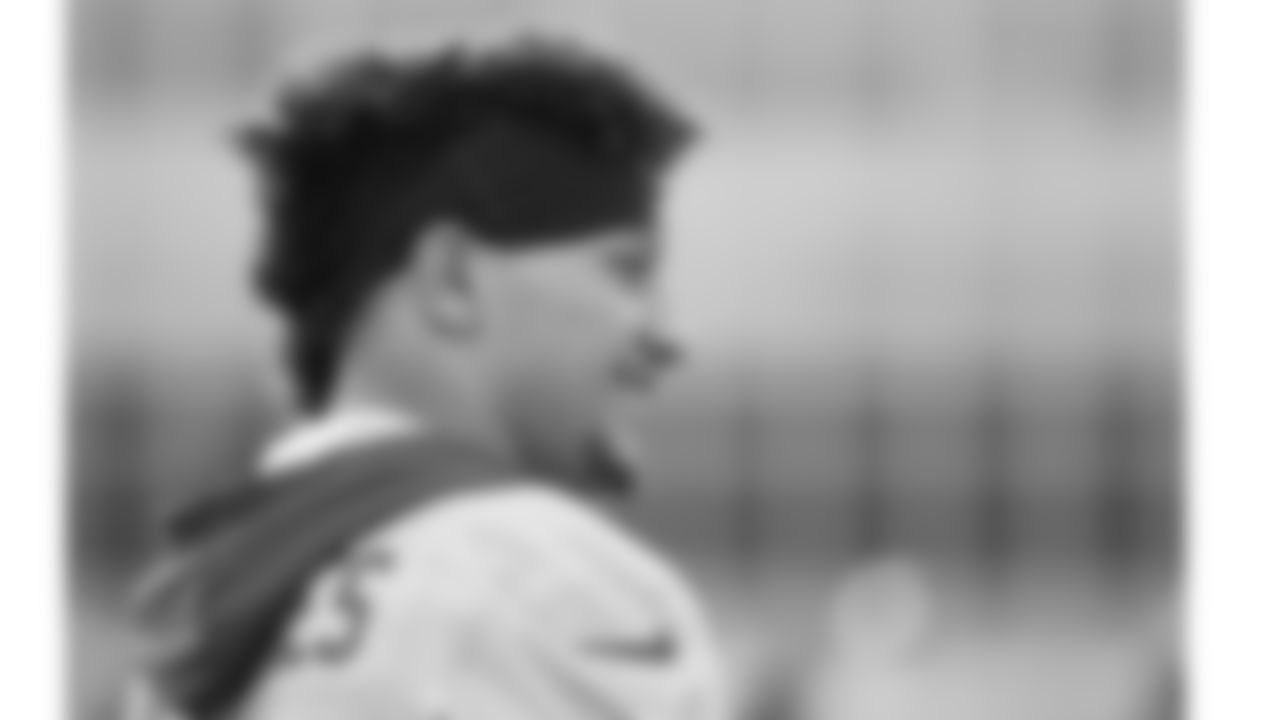 Kansas City Chiefs quarterback Patrick Mahomes (15) during practice for the Week 15 NFL football game on Thursday, December 14, 2023 in Kansas City, MO.