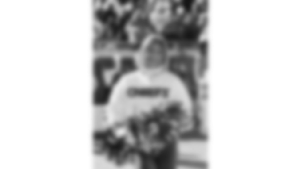 Kansas City Chiefs Cheerleaders on the field prior to a week 15 NFL Football game against the Los Angeles Chargers on Sunday, December 14, 2025 in Kansas City, MO.