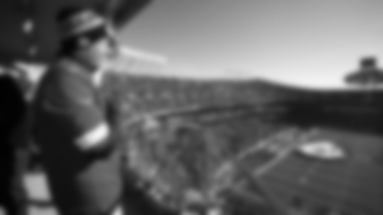 Dan Meers on the GEHA Deck prior to an NFL week 15 matchup against the Los Angeles Chargers, Sunday December 14, 2025.