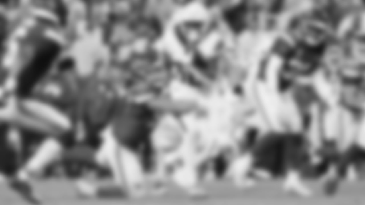 Kansas City Chiefs defensive end Ashton Gillotte (97) makes a tackle during an NFL week 17 matchup against the Denver Broncos, Thursday, December 25, 2025.