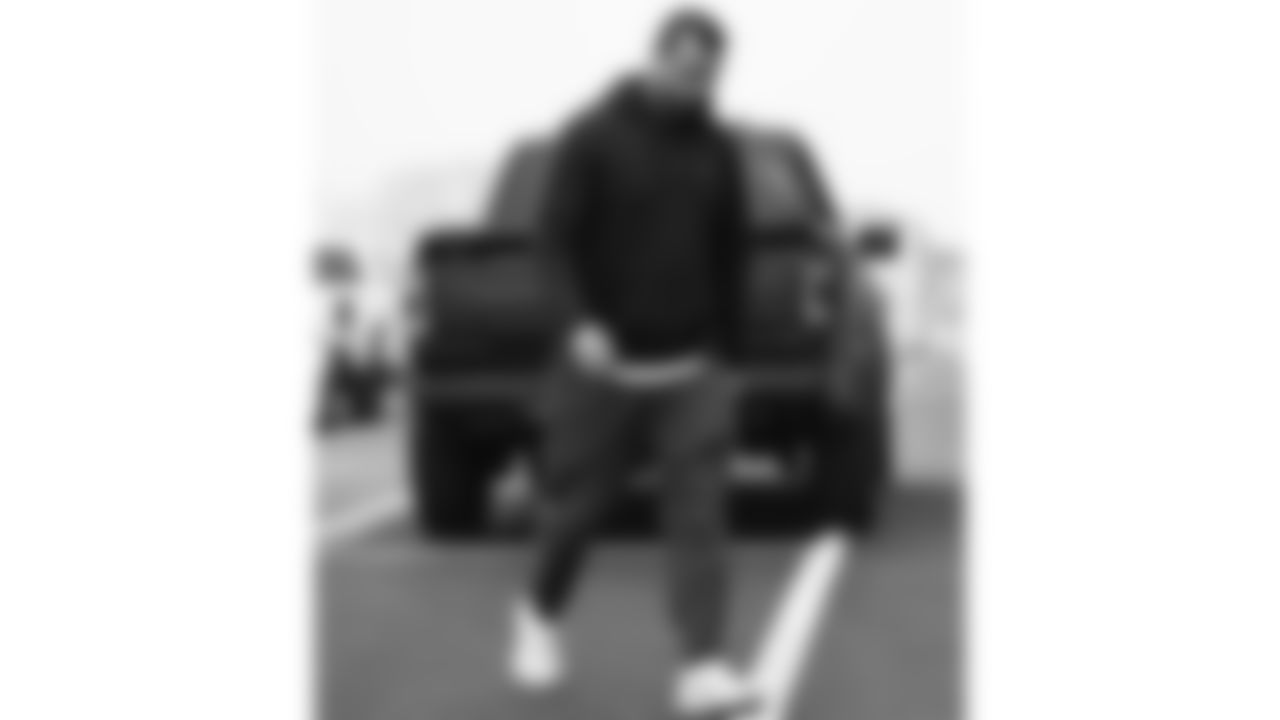 Kansas City Chiefs Defensive quality control coach Louie Addazio arrives prior to a week 12 NFL Football game against the Indianapolis Colts on Sunday, November 23, 2025 in Kansas City, MO