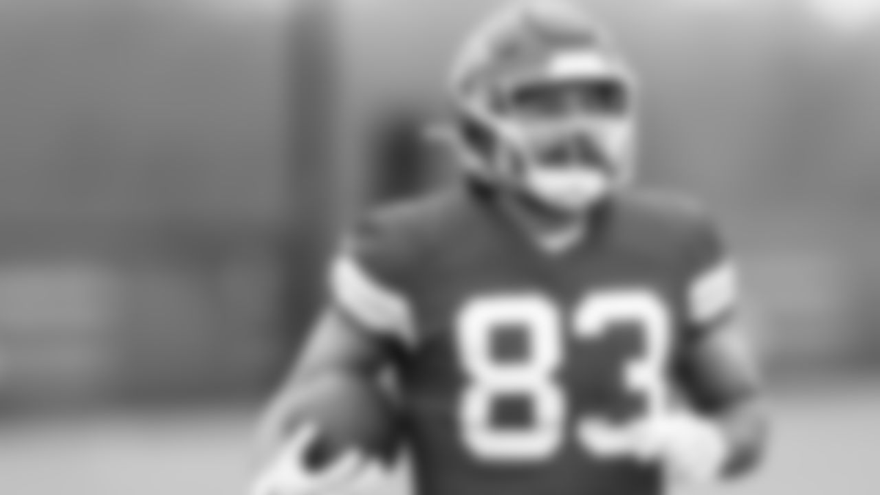 Kansas City Chiefs tight end Noah Gray (83) during practice for the week 18 NFL football game against the Chargers, Thursday January 4, 2024.