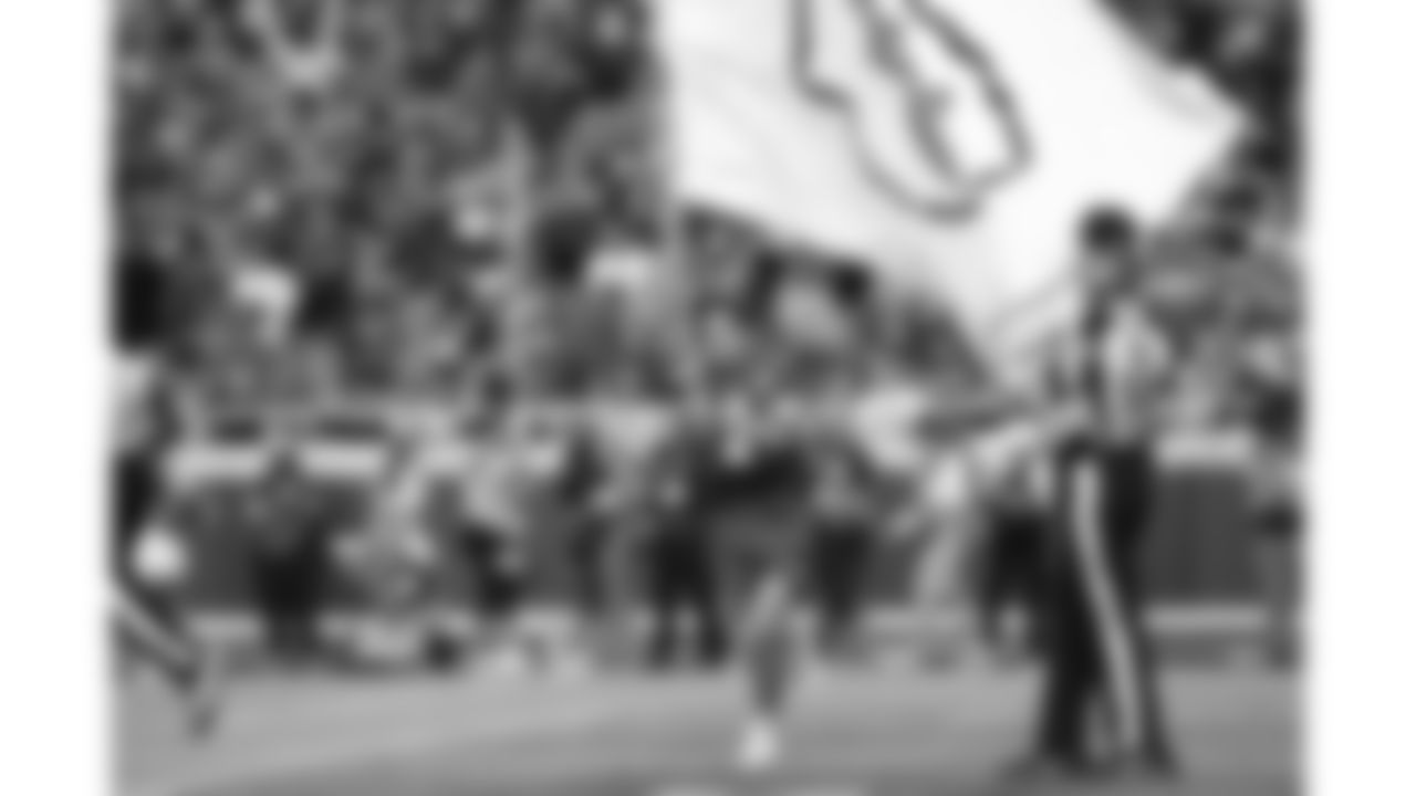 A flag runner during the week 6 NFL football game against the Detroit Lions, Sunday, October 12, 2025 in Kansas City, MO.