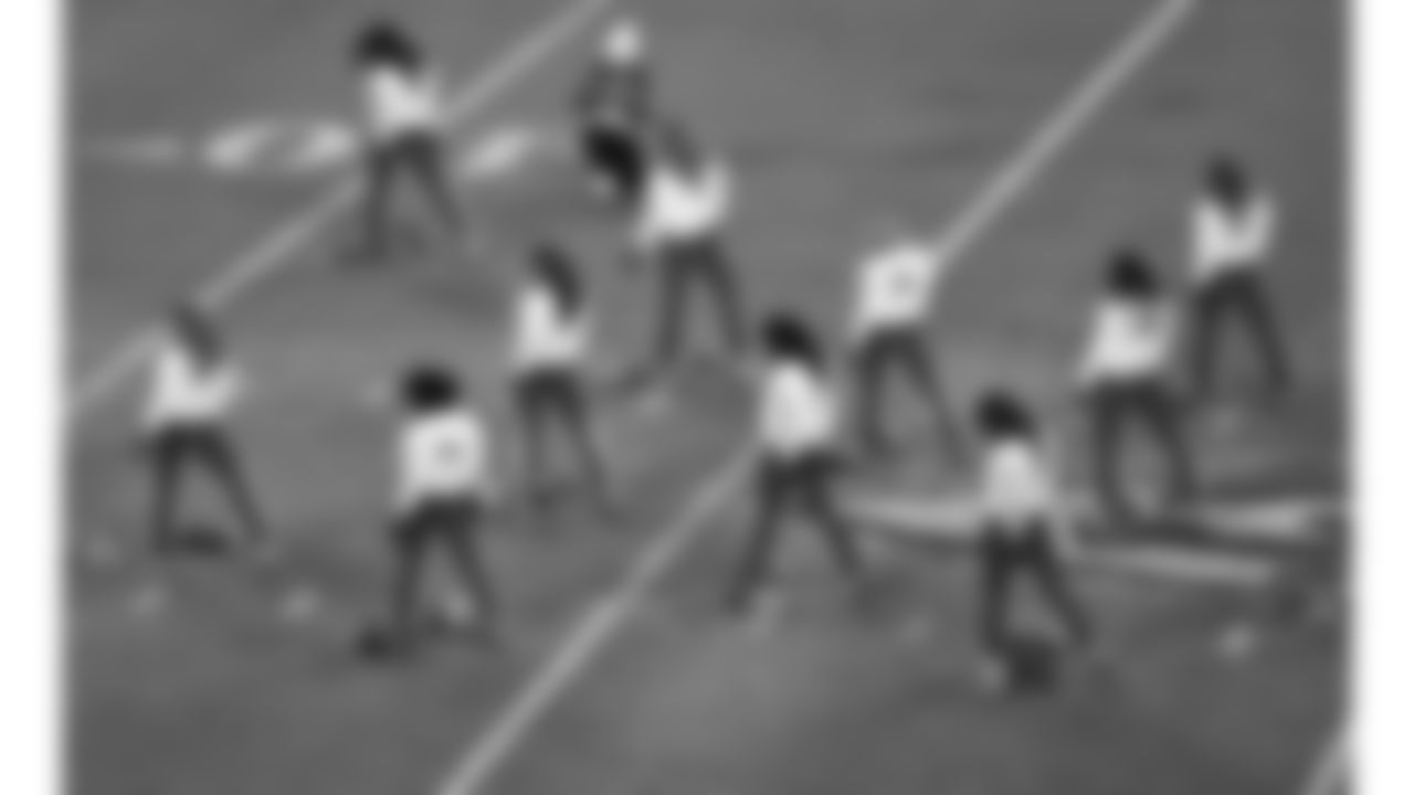 Kansas City Chiefs Cheerleaders perform on the field prior to a week 14 NFL Football game against the Houston Texans on Sunday, December 7, 2025 in Kansas City, MO.