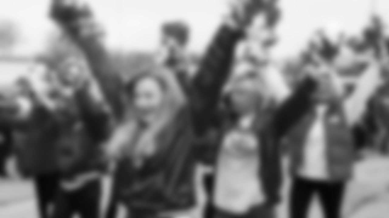 Kansas City Chiefs Alumni Cheerleaders in the pregame parade prior to a week 12 NFL Football game against the Indianapolis Colts on Sunday, November 23, 2025 in Kansas City, MO.