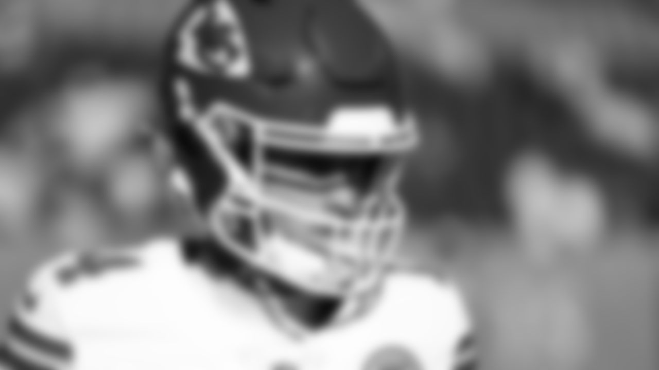 Kansas City Chiefs punter Matt Araiza (14) warms up prior to a week 11 NFL Football game against the Denver Broncos on Sunday, November 16, 2025 in Denver, Colorado.