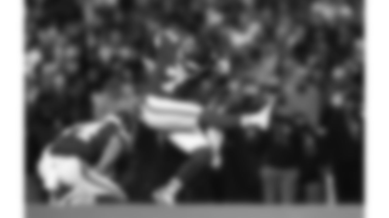 Kansas City Chiefs kicker Harrison Butker (7) kicks a field goal during a week 14 NFL football game against the Houston Texans, Sunday, December 7, 2025 in Kansas City, MO.