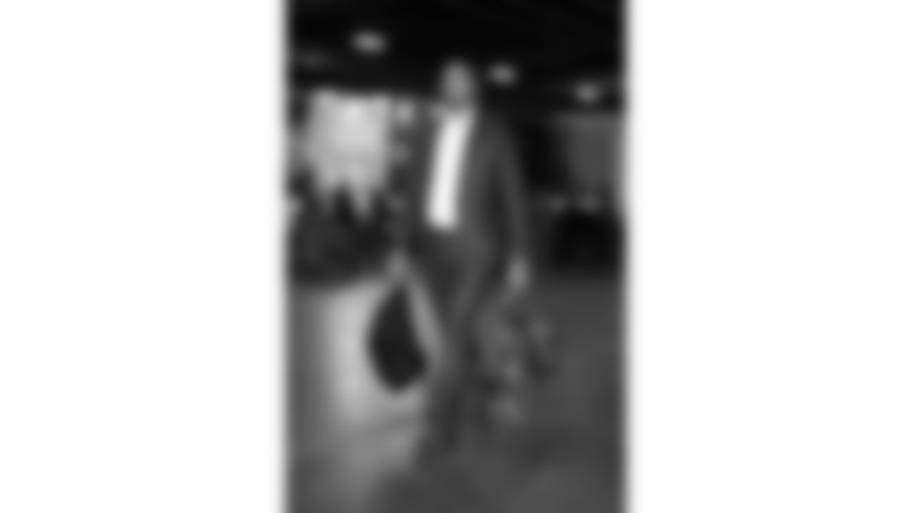 Kansas City Chiefs long snapper James Winchester (41) arrives prior to a week 11 NFL Football game against the Denver Broncos on Sunday, November 16, 2025 in Denver, Colorado.