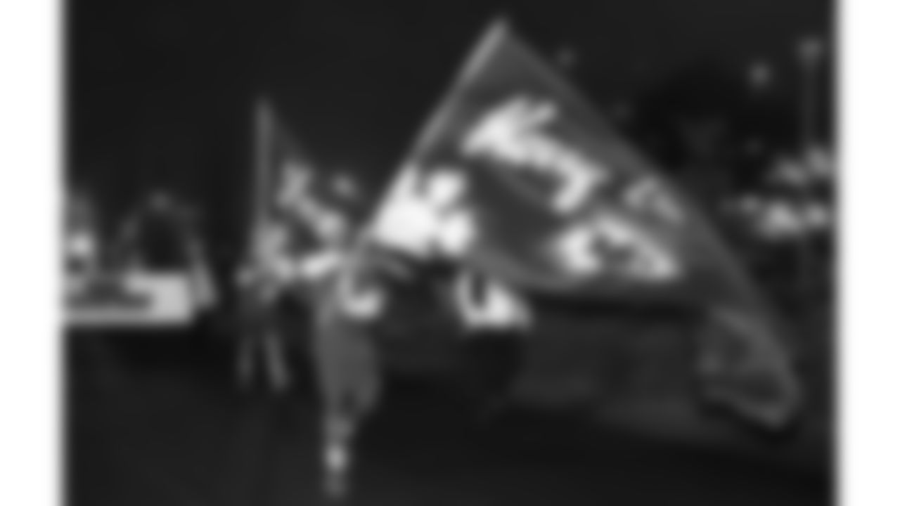 The Kansas City Chiefs Cheerleaders and Entertainment teams prior to a week 17 NFL Football game against the Denver Broncos on December 25, 2025 in Kansas City, MO.