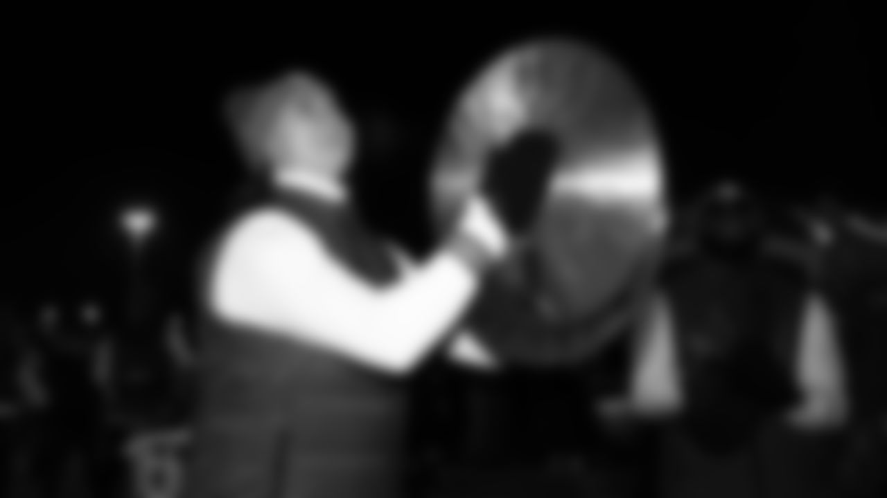 Chiefs Rumble at the pregame parade prior to a week 14 NFL Football game against the Houston Texans on Sunday, December 7, 2025 in Kansas City, MO.