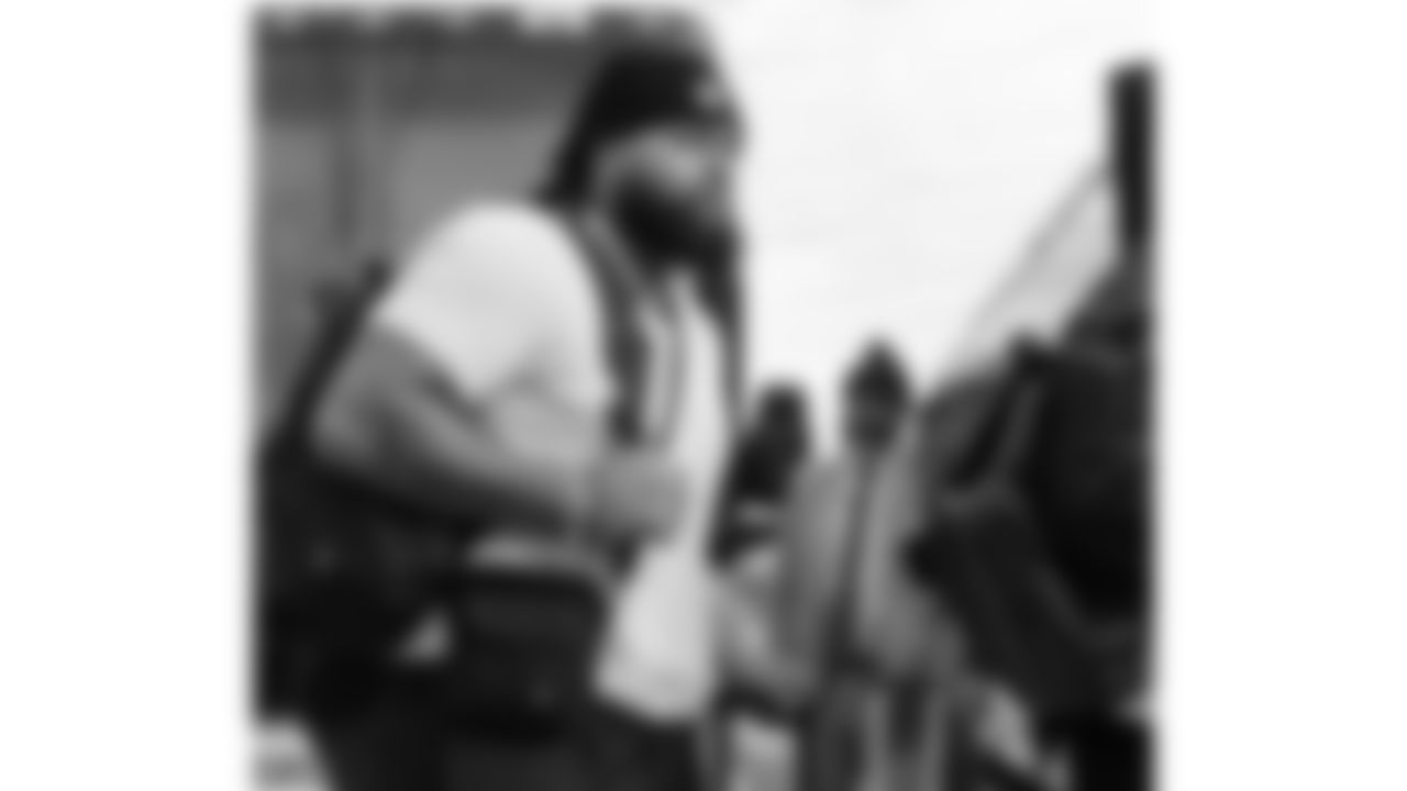 Kansas City Chiefs offensive lineman Esa Pole (70) travels for a week 16 matchup with the Tennessee Titans Saturday December 20, 2025.