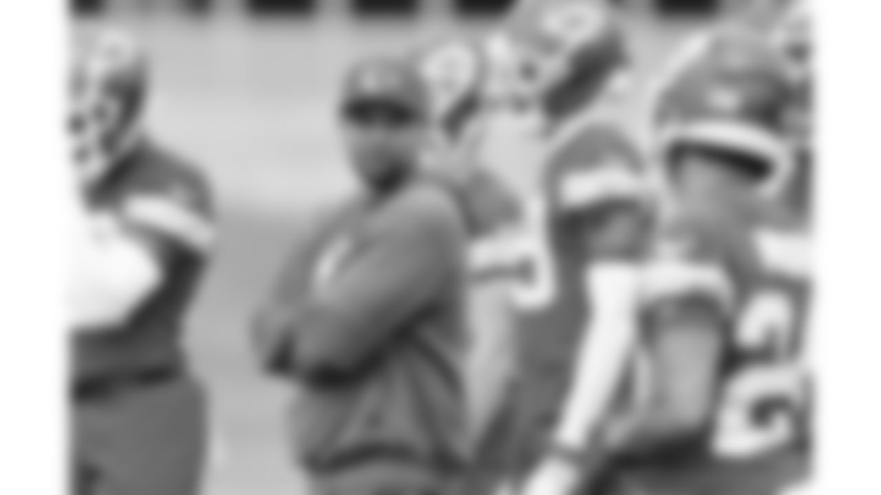 Wide Receivers Coach Connor Embree during phase 3 of OTAs on Wednesday June 18, 2025 in Kansas City, MO.