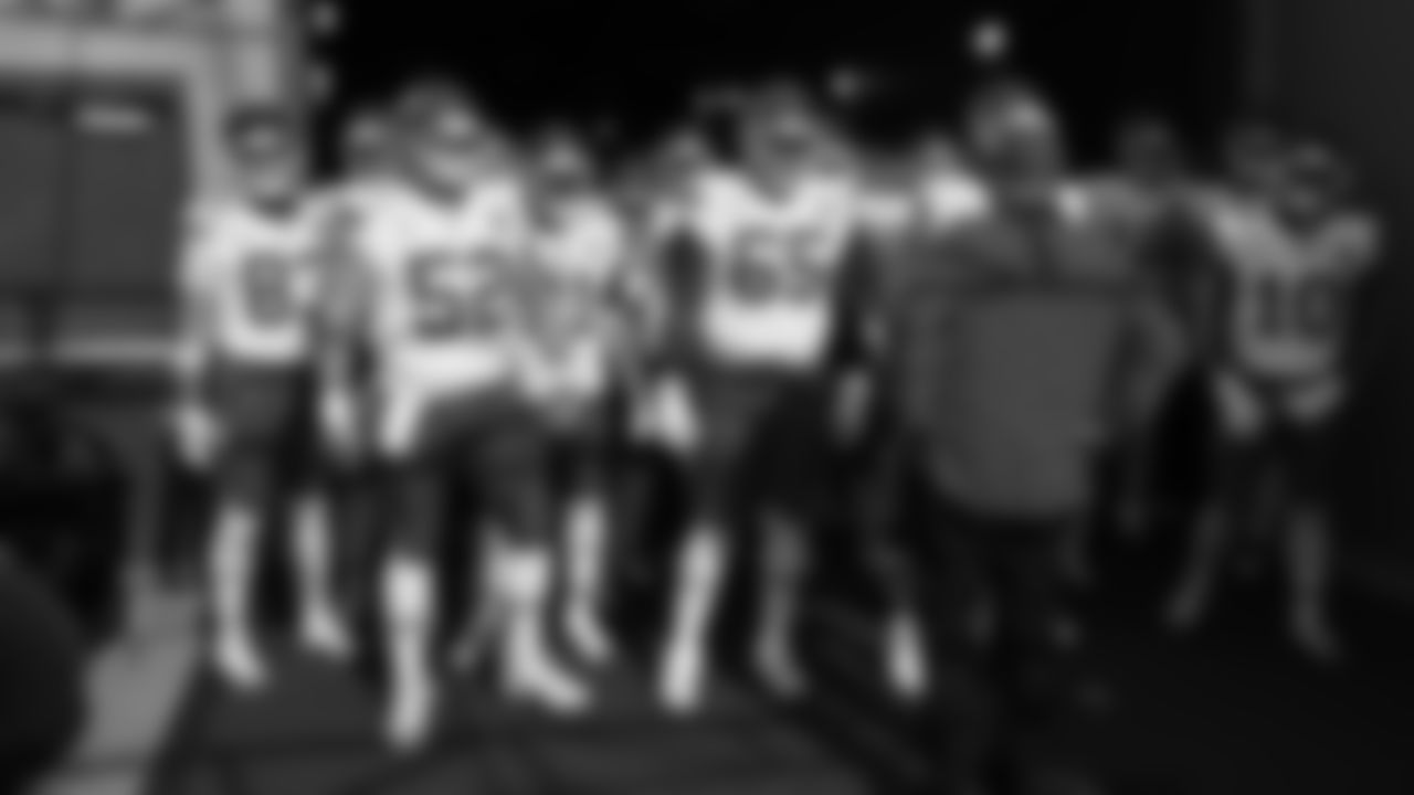 The Kansas City Chiefs and Head Coach Andy Reid in the tunnel prior to a week 16 NFL Football game against the Tennessee Titans on Sunday, December 21, 2025 in Nashville, Tennessee.