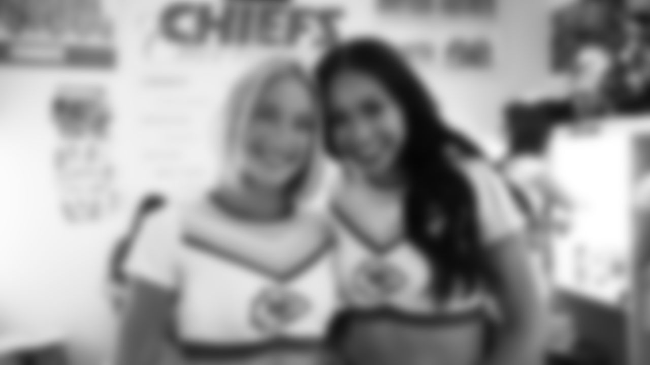 Kansas City Chiefs Cheerleaders prior to the week 6 NFL football game against the Detroit Lions, Sunday, October 12, 2025 in Kansas City, MO.