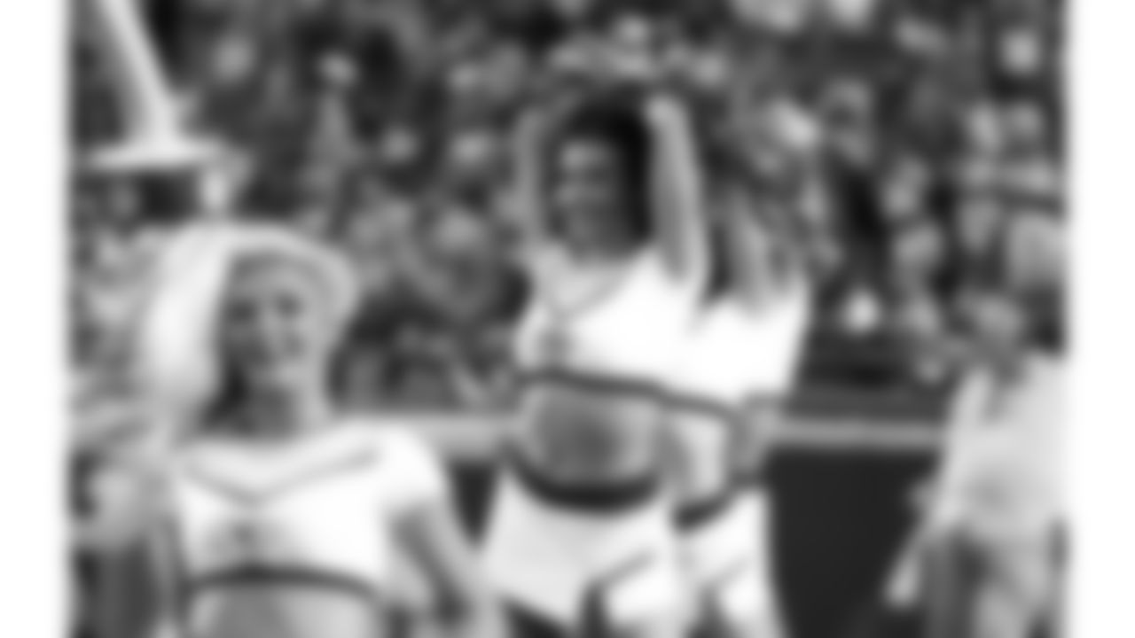 A Kansas City Chiefs Cheerleader during the week 6 NFL football game against the Detroit Lions, Sunday, October 12, 2025 in Kansas City, MO.