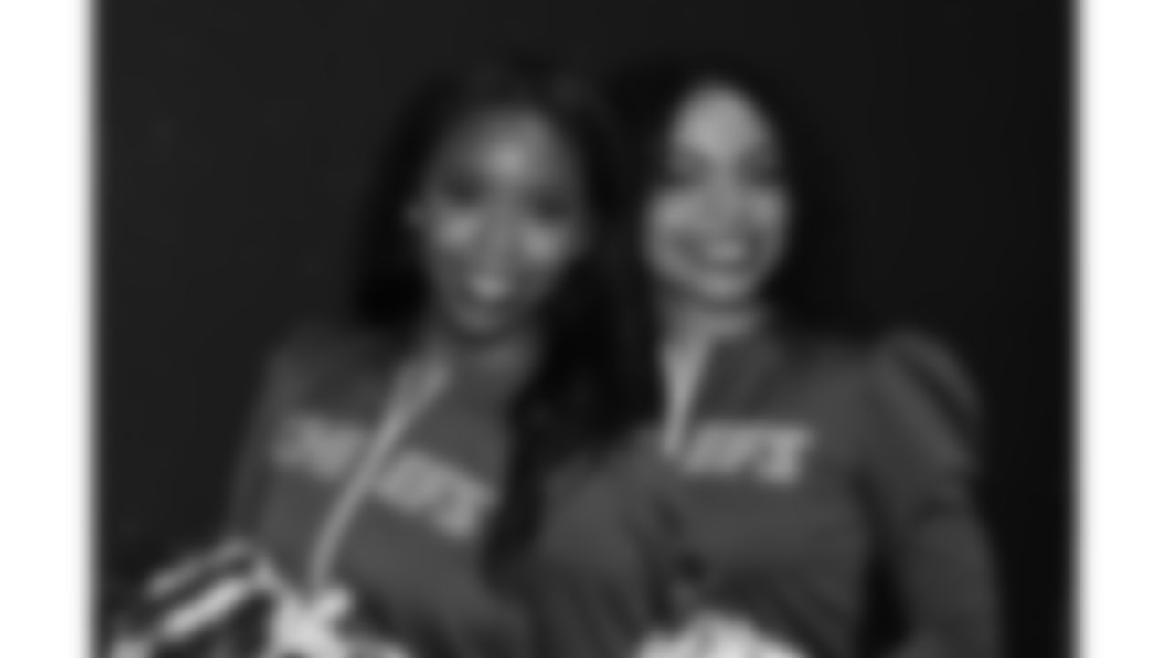 The Kansas City Chiefs Cheerleaders and Entertainment teams prior to a week 17 NFL Football game against the Denver Broncos on December 25, 2025 in Kansas City, MO.