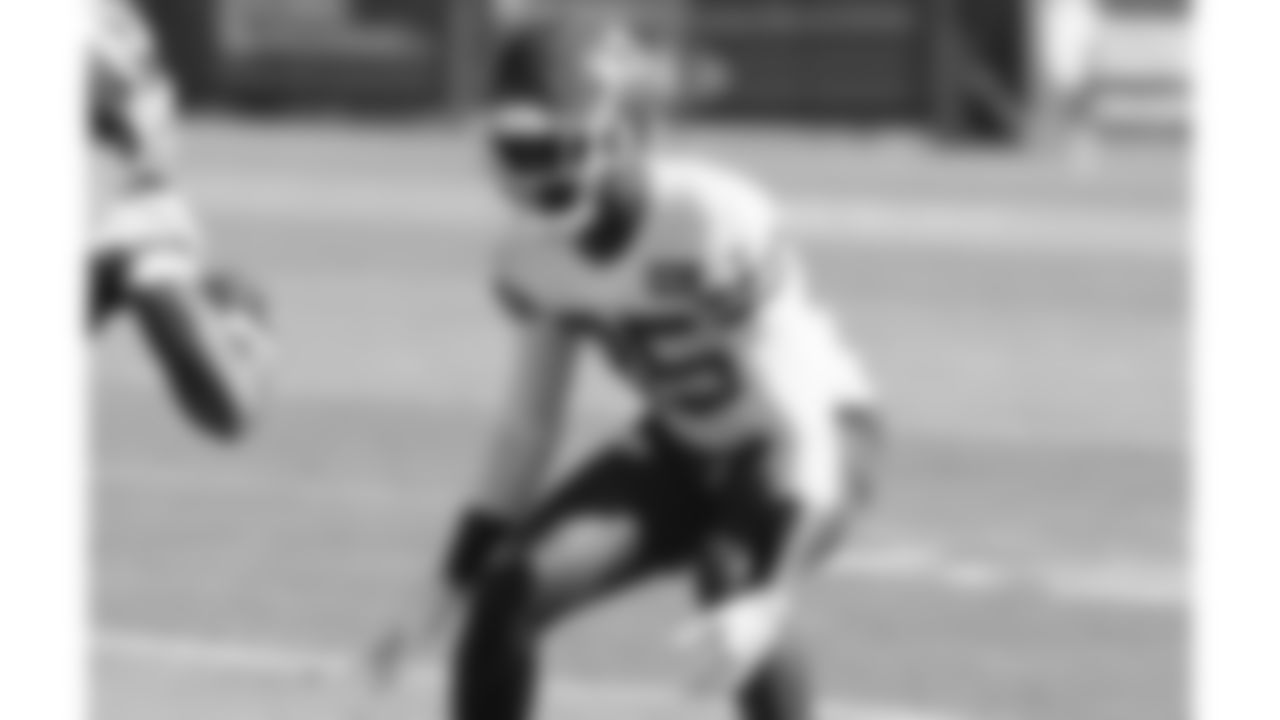 Kansas City Chiefs cornerback Jaylen Watson (35) during practice on Thursday October 16, 2025 in Kansas City, MO.