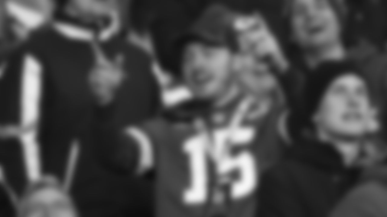 Kansas City Chiefs fan during the Week 9 NFL football game against the Miami Dolphins in Frankfurt, Germany on November 5, 2023.