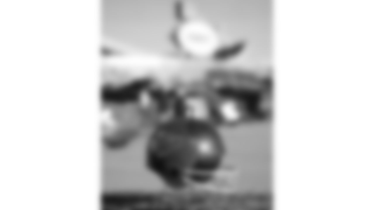 Helmet grill in the parking lot of GEHA Field at Arrowhead Stadium prior to an NFL week 15 matchup against the Los Angeles Chargers, Sunday December 14, 2025.