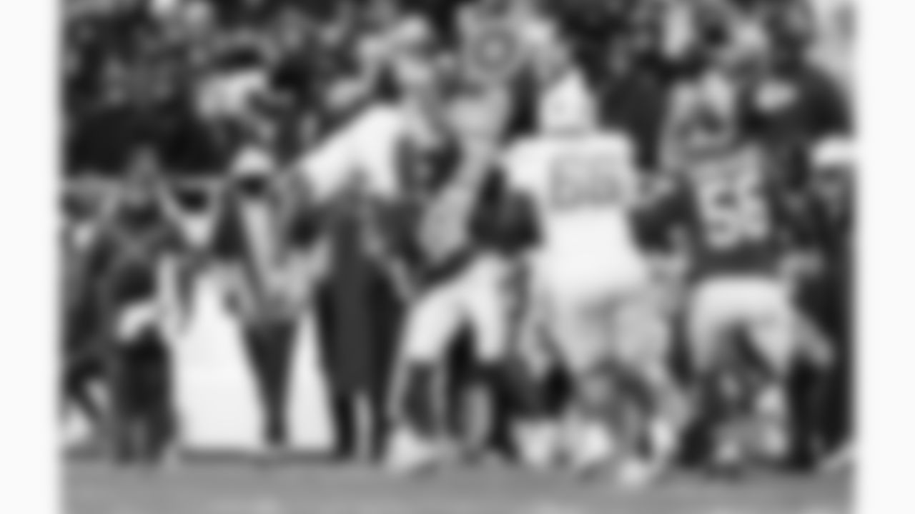 Kansas City Chiefs defensive back Kevin Knowles (38) makes a tackle during a week 15 NFL football game against the Los Angeles Chargers, Sunday, December 14, 2025 in Kansas City, MO.