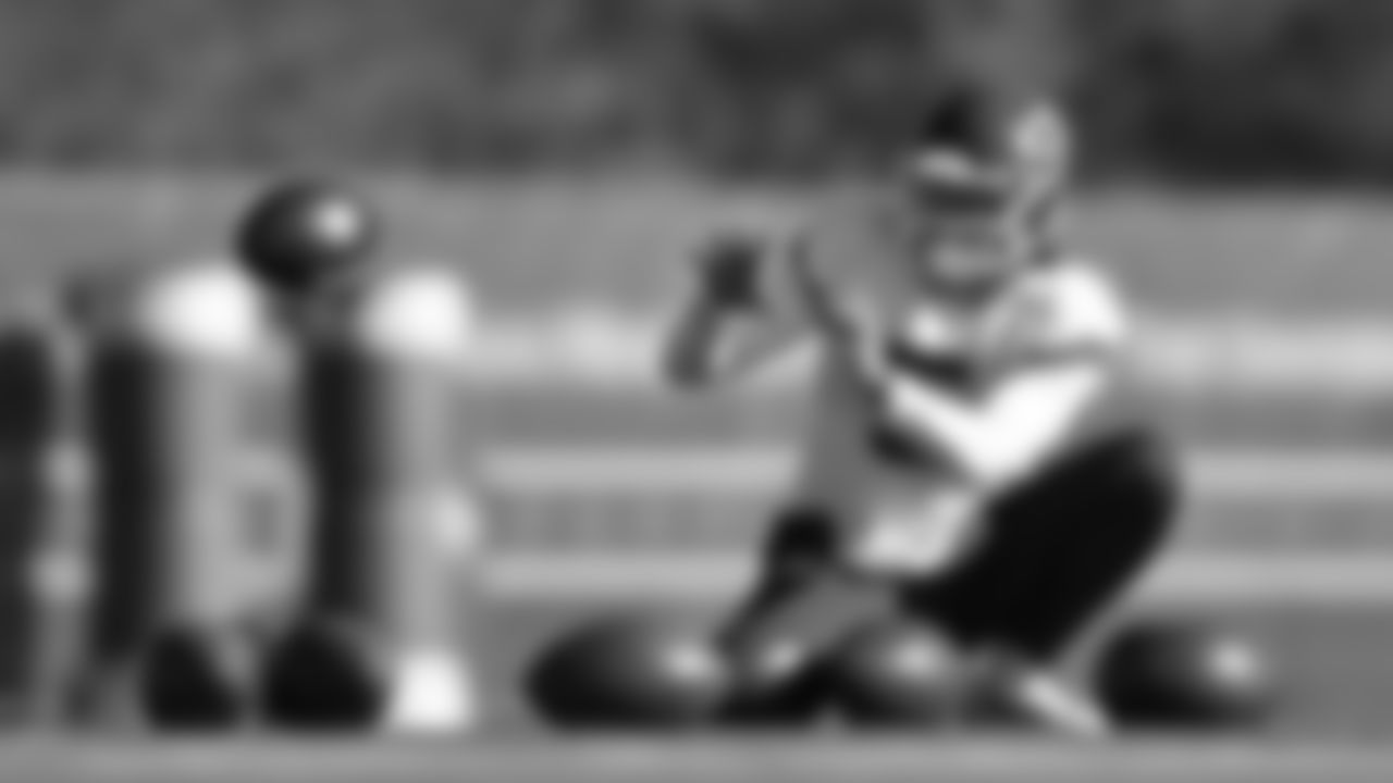 Kansas City Chiefs punter Tommy Townsend (5) during in-season practice on Friday, November 17, 2023 in Kansas City, MO.