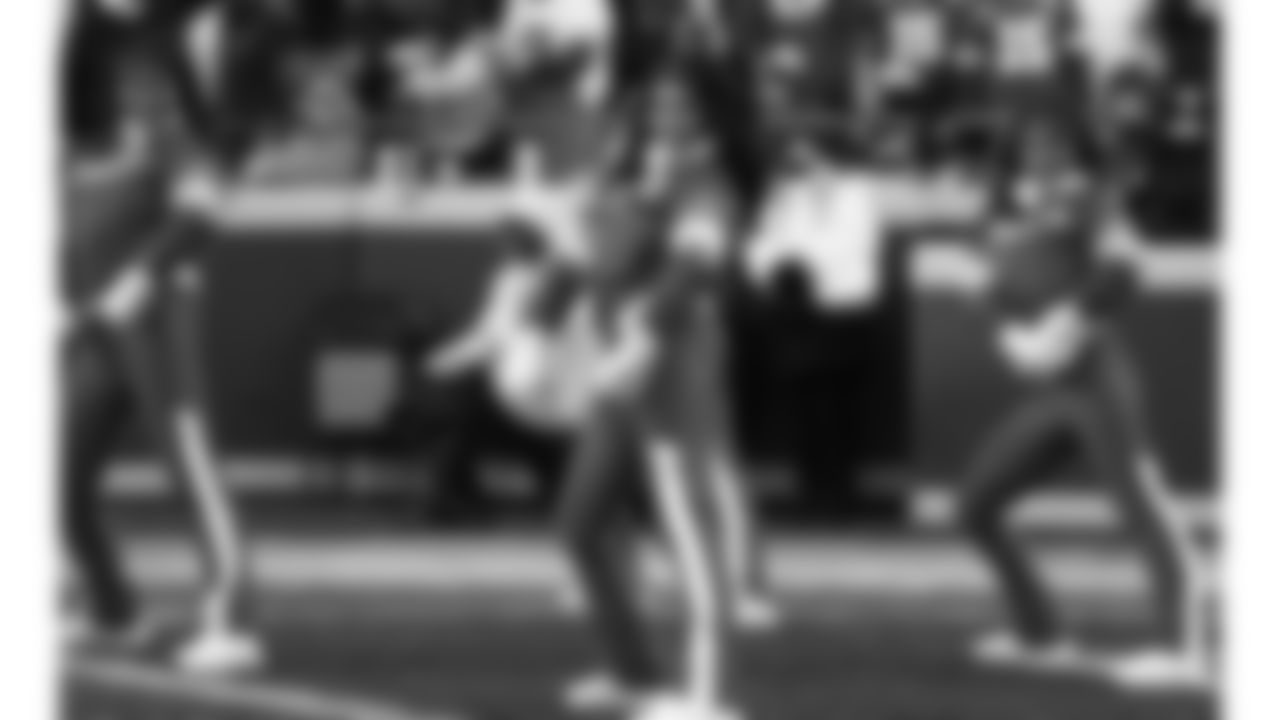 Kansas City Chiefs Cheerleaders perform on the field during a week 15 NFL Football game against the Los Angeles Chargers on Sunday, December 14, 2025 in Kansas City, MO.