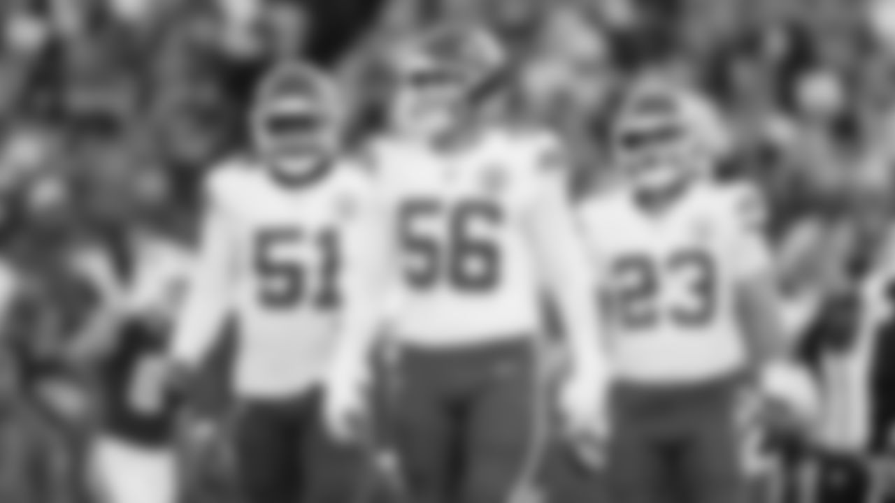 Kansas City Chiefs defensive end George Karlaftis (56) during a week 9 NFL football game against the Buffalo Bills, Sunday, November 2, 2025 in Buffalo, NY