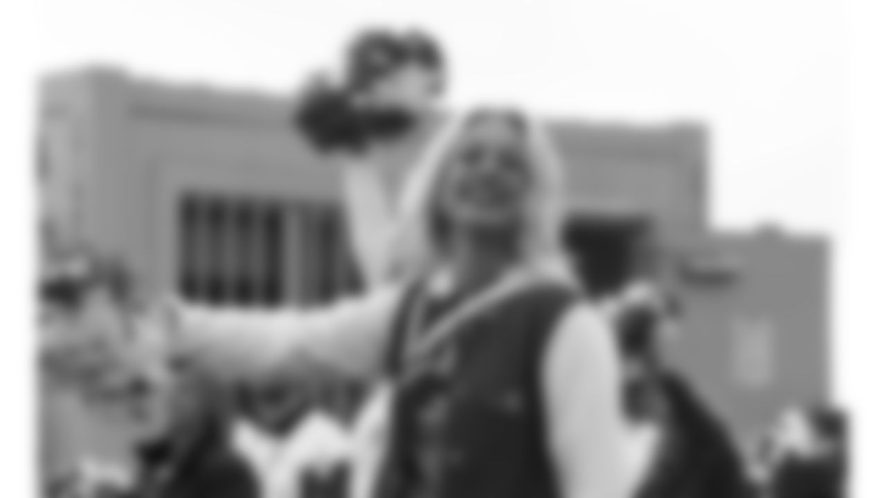 Kansas City Chiefs Alumni Cheerleaders in the pregame parade prior to a week 12 NFL Football game against the Indianapolis Colts on Sunday, November 23, 2025 in Kansas City, MO.