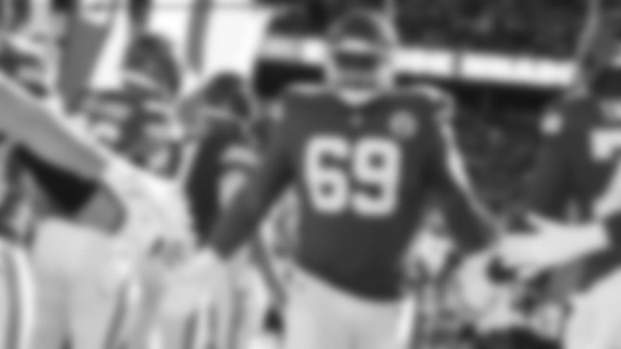 Kansas City Chiefs nose tackle Mike Pennel (69) prior to the Week 10 NFL Game against the Denver Broncos on Sunday, November 10, 2024.