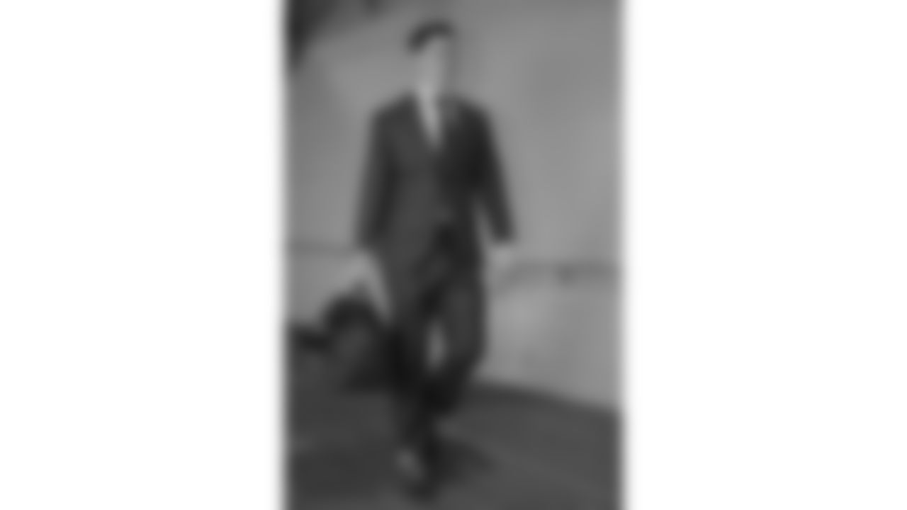 Kansas City Chiefs punter Matt Araiza (14) arrives at Nissan Stadium prior to a week 16 NFL Football game against the Tennessee Titans on Sunday, December 21, 2025 in Nashville, Tennessee.