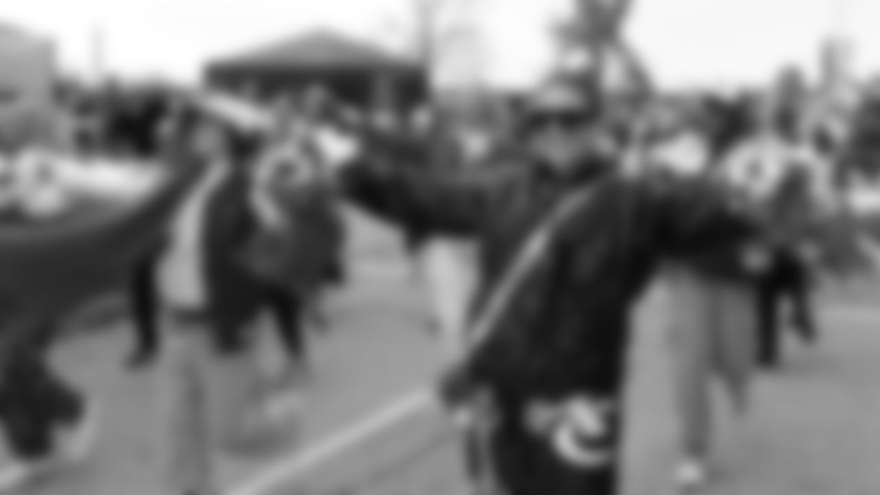 Kansas City Chiefs Alumni Cheerleaders in the pregame parade prior to a week 12 NFL Football game against the Indianapolis Colts on Sunday, November 23, 2025 in Kansas City, MO.