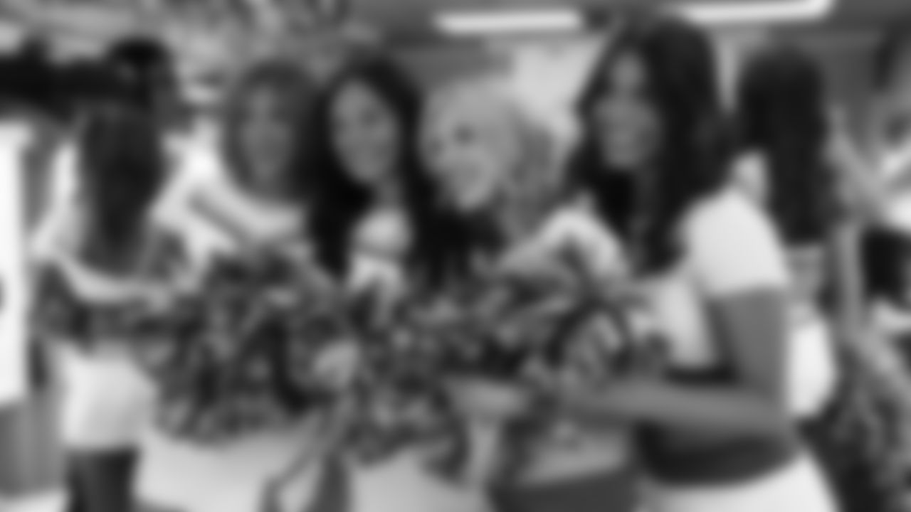 Kansas City Chiefs Cheerleaders prior to the week 6 NFL football game against the Detroit Lions, Sunday, October 12, 2025 in Kansas City, MO.