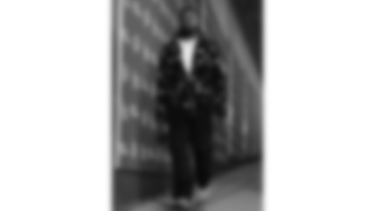 Kansas City Chiefs defensive end Mike Danna (51) arrives prior to an NFL week 14 matchup against the Houston Texans, Sunday December 7, 2025.