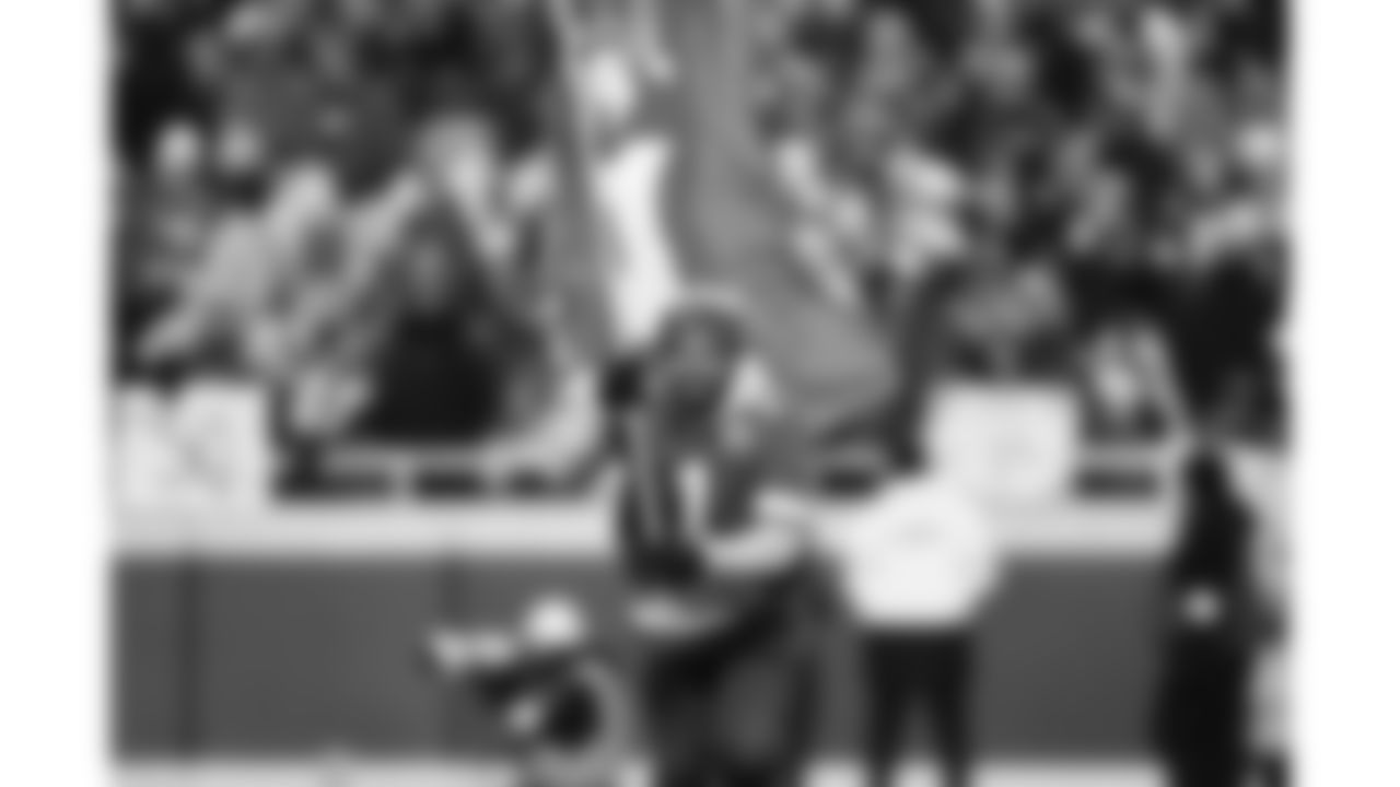 A Chiefs Flag Runner during a week 14 NFL Football game against the Houston Texans on Sunday, December 7, 2025 in Kansas City, MO.