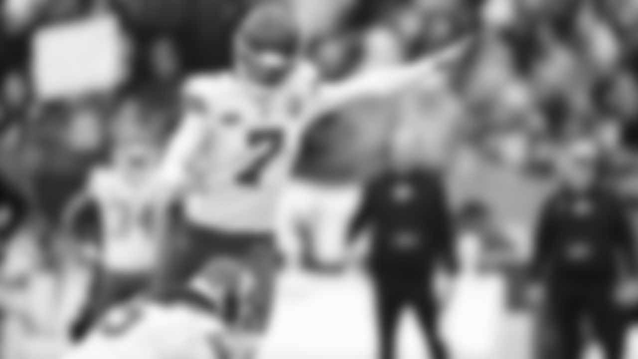 Kansas City Chiefs kicker Harrison Butker (7) during the regular season Week 15 NFL Football Game in Foxborough, MA on Sunday, December 17, 2023.