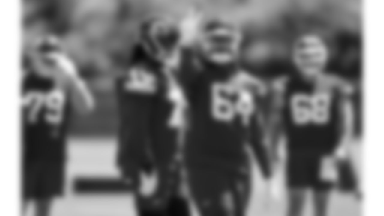 Kansas City Chiefs offensive tackle Wanya Morris (64) at practice during Phase 3 of OTAs on Wednesday, June 5, 2024 in Kansas City, MO.