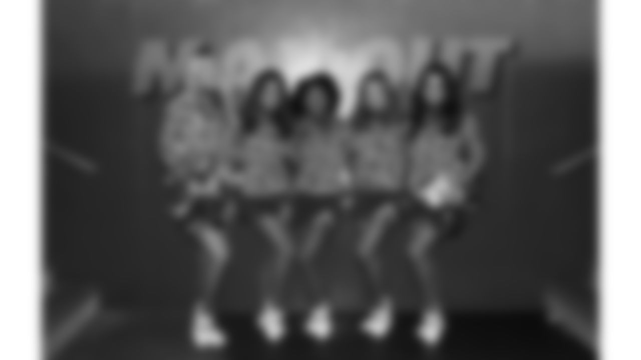 Kansas City Chiefs Cheerleaders before a week 8 NFL football game against the Washington Commanders, Monday, October 27, 2025, in Kansas City, MO.