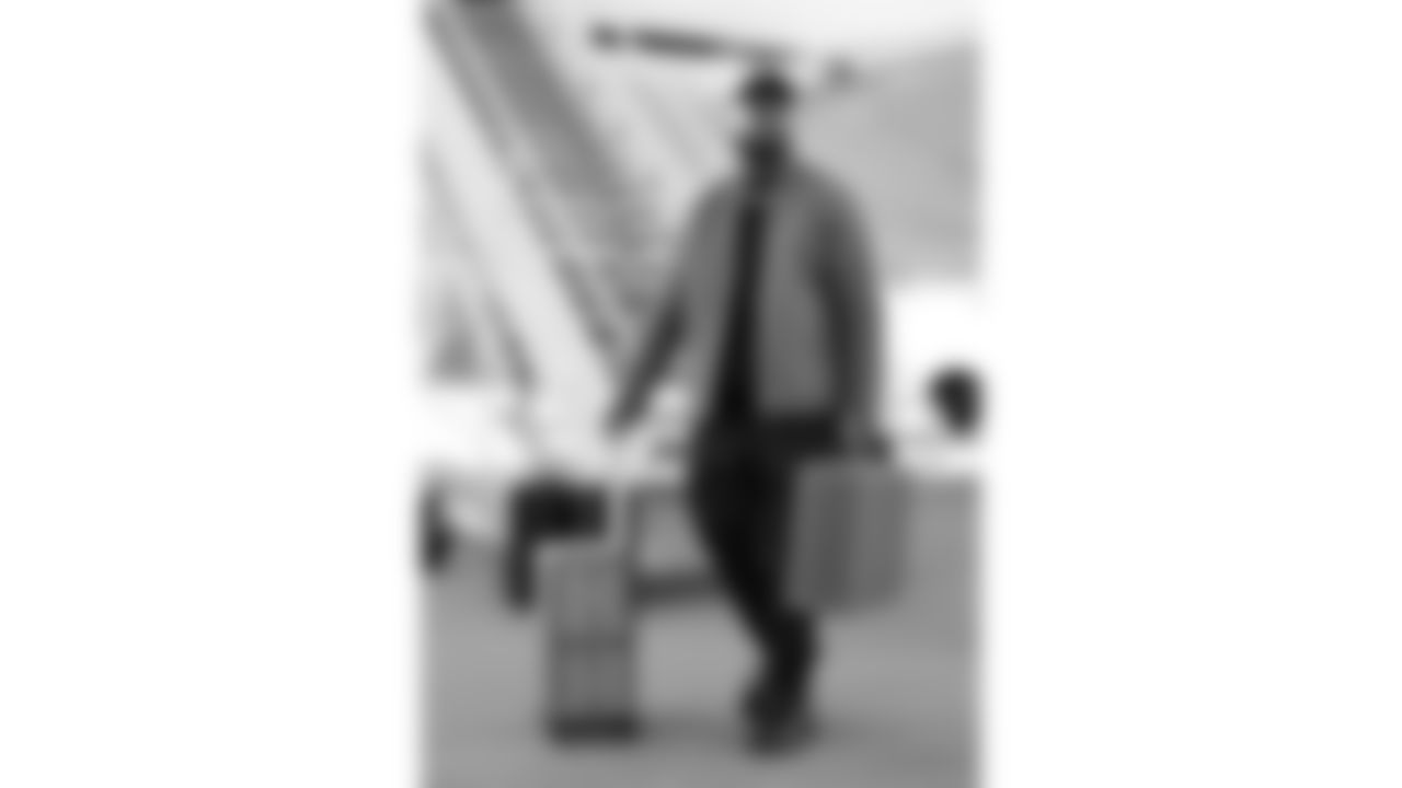 safety Mike Edwards (34) travels for a week 13 matchup with the Dallas Cowboys Wednesday November 26, 2025.