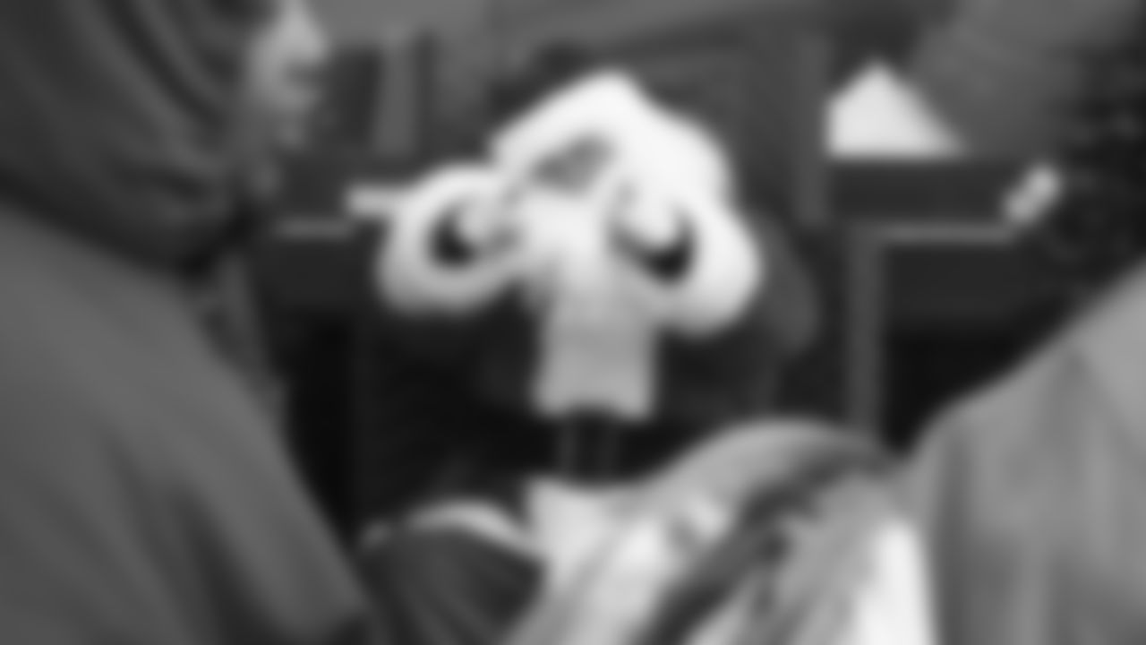 Santa prior to an NFL week 14 matchup against the Houston Texans, Sunday December 7, 2025.