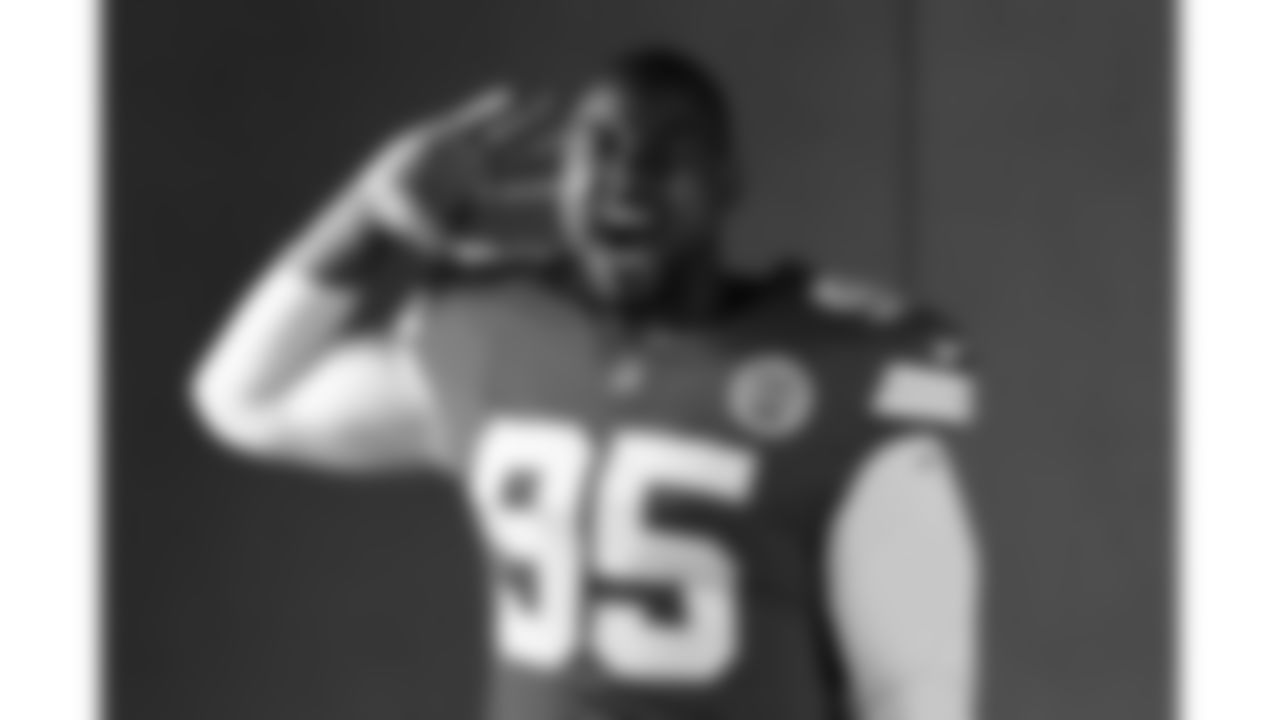 Kansas City Chiefs defensive tackle Chris Jones (95) during the Kansas City Chiefs production day on June 16, 2025 in Kansas City, MO.