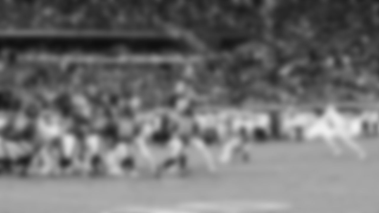 Kansas City Chiefs kicker Harrison Butker (7) makes a kick during a week 5 NFL football game against the Jacksonville Jaguars, Monday, October 6, 2025, in Jacksonville, FL.
