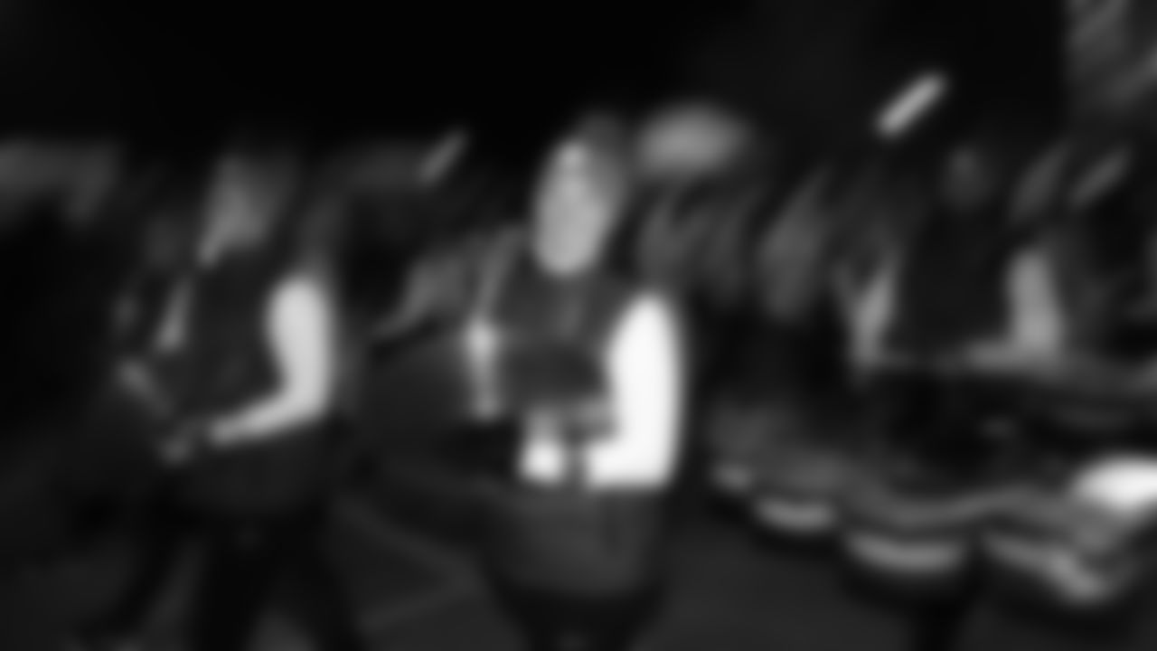 Chiefs Rumble at the pregame parade prior to a week 14 NFL Football game against the Houston Texans on Sunday, December 7, 2025 in Kansas City, MO.