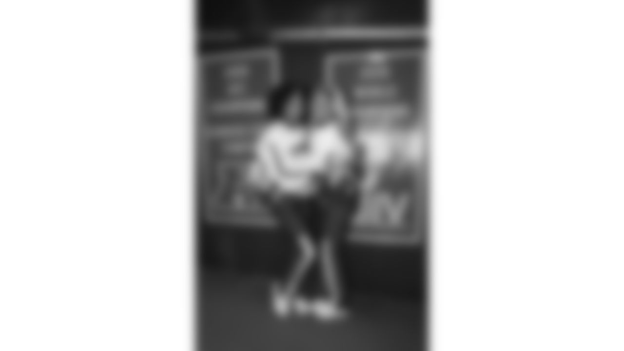 Kansas City Chiefs Cheerleaders in the 50-yard line tunnel prior to a week 14 NFL Football game against the Houston Texans on Sunday, December 7, 2025 in Kansas City, MO.