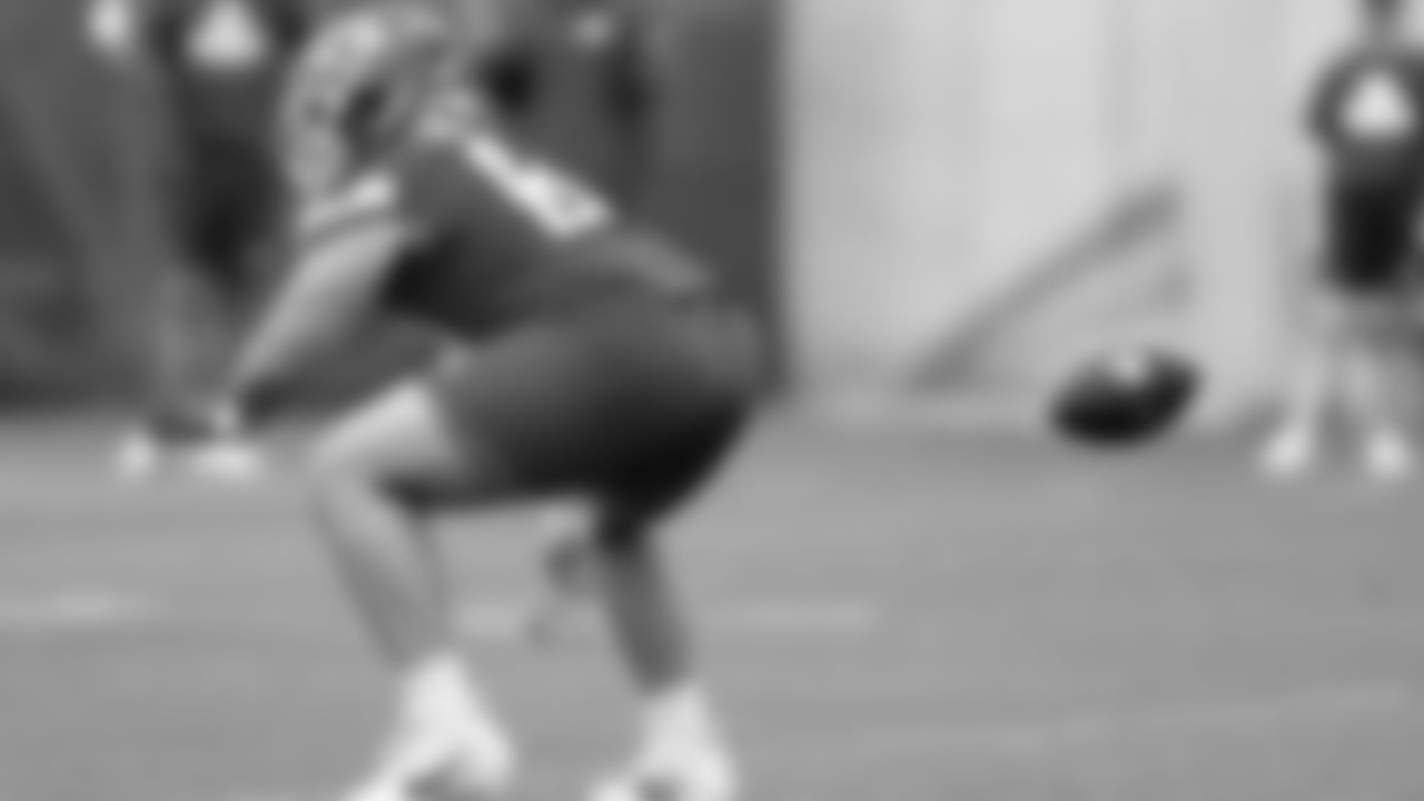 Kansas City Chiefs offensive lineman Hunter Nourzad (60) at practice during Phase 3 of OTAs on Tuesday, June 4, 2024 in Kansas City, MO.