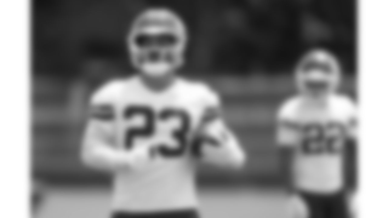 Kansas City Chiefs middle linebacker Drue Tranquill (23) at practice during phase 3 OTAs on Wednesday, June 11, 2025 in Kansas City, MO.