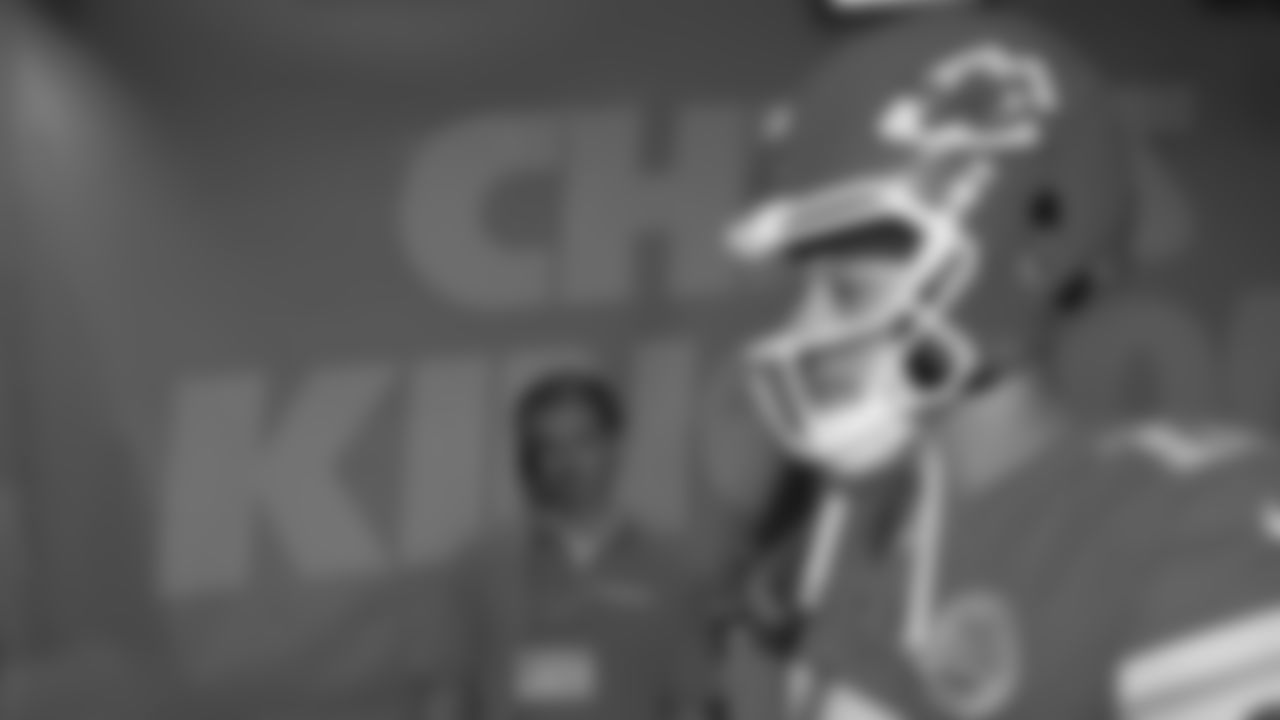 Kansas City Chiefs quarterback Patrick Mahomes (15) in the tunnel prior to a week 6 NFL Football game against the Detroit Lions on Sunday, October 12, 2025 in Kansas City, MO.